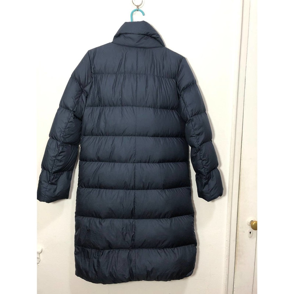 Uniqlo navy down long jacket Coat - Picture 2 of 4